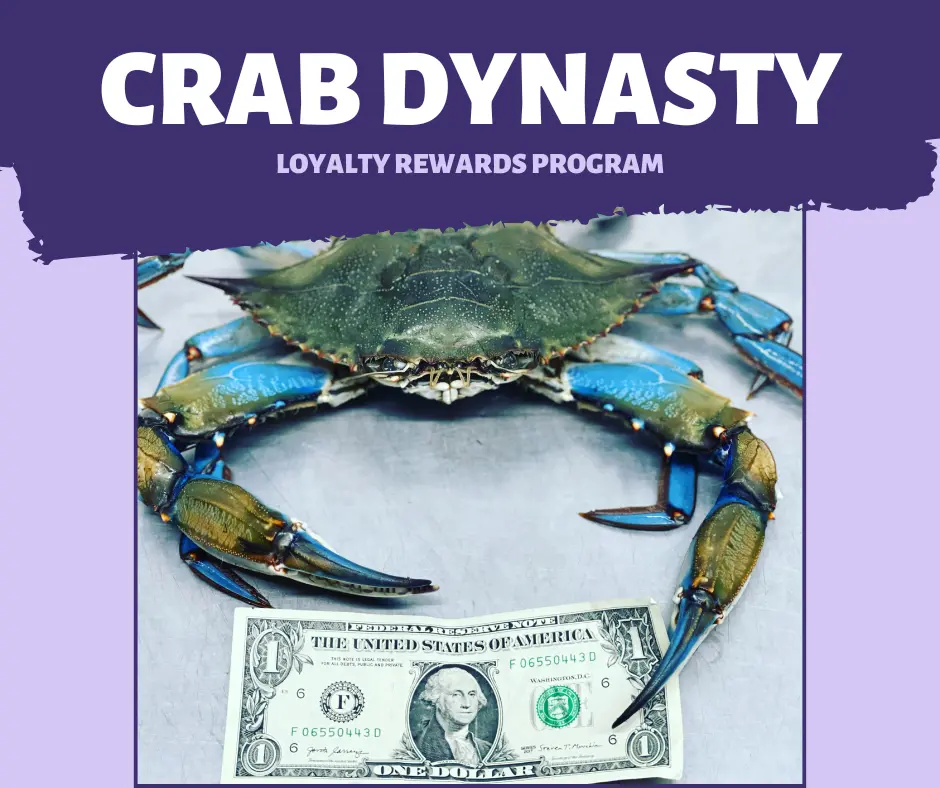 Earn Crabby Rewards on every purchase to unlock promo codes to save on your future purchases!